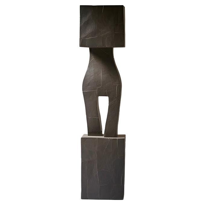 Monumental Wooden Sculpture Inspired in Constantin Brancusi Style, 29 For Sale