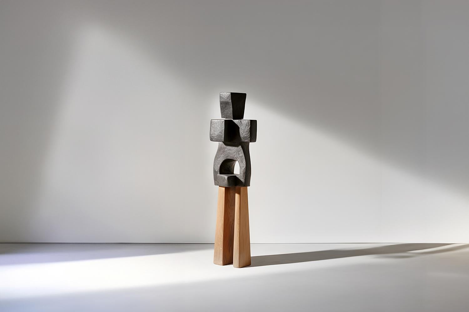 Monumental Wooden Sculpture Inspired in Constantin Brancusi Style, Unseen Force 30 by Joel Escalona

This monolithic sculpture, designed by the talented Artist Joel Escalona, is a towering example of beauty in craftsmanship. Hand and digital machine