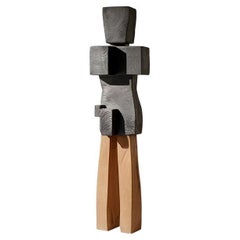 Monumental Wooden Sculpture Inspired in Constantin Brancusi Style, 30