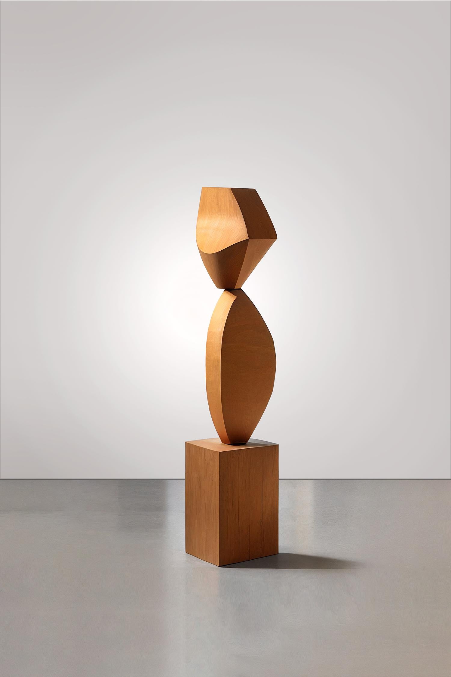 Cette sculpture monolithique, conçue par le talentueux artiste Joel Escalona, est un exemple impressionnant de beauté artisanale. Fabriquée à la main et à l'aide d'une machine numérique, la sculpture se dresse comme un monument au savoir-faire de