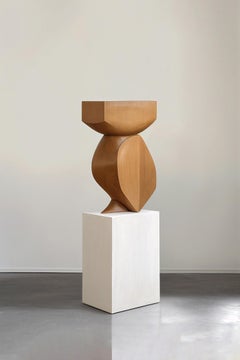 Monumental Wooden Sculpture Inspired in Constantin Brancusi Style