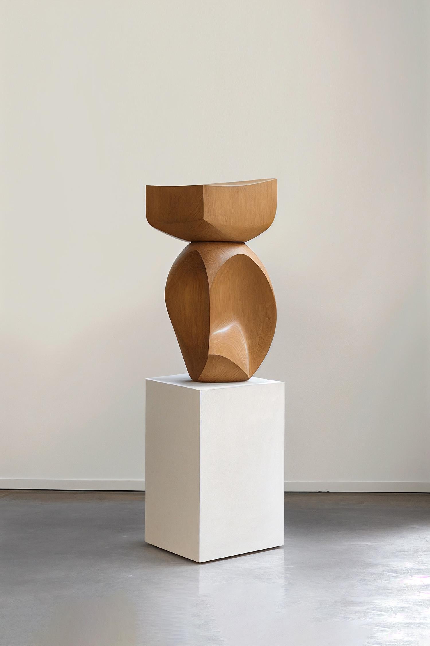 Messicano Scultura monumentale in legno ispirata allo stile di Constantin Brancusi in vendita
