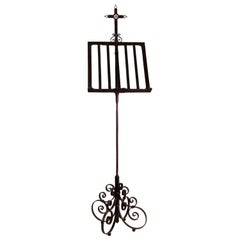 Monumental Wrought Iron Lectern or Bookstand