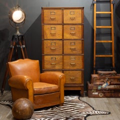 Monumental Yawman and Erbe Oak Five-Section Modular File Cabinet c.1910