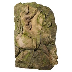 Monumental York Stone Carving After the Parthenon Frieze