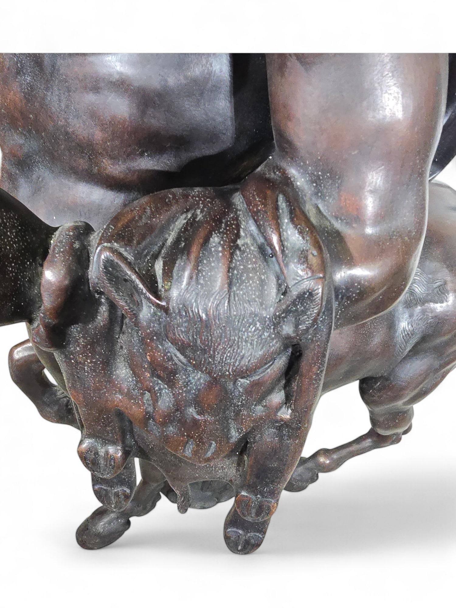 Monumental Young Centaur in Bronze Signed For Sale 12