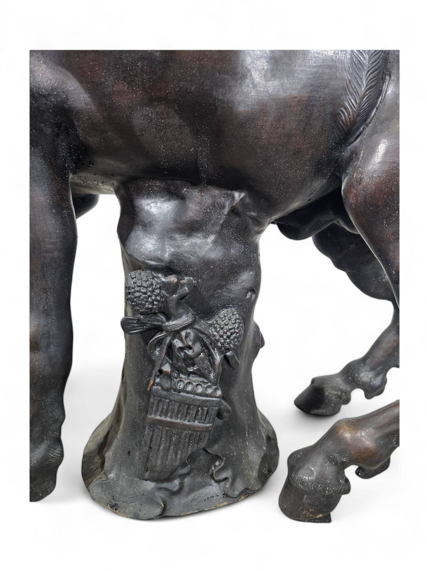 Monumental Young Centaur in Bronze Signed For Sale 5