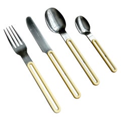 Monza Italy Postmodern 20 Piece Flatware Set, 70's
