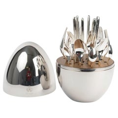 MOOD – 6-Person Set (24 Pieces) in Silver-Plated Metal with Case