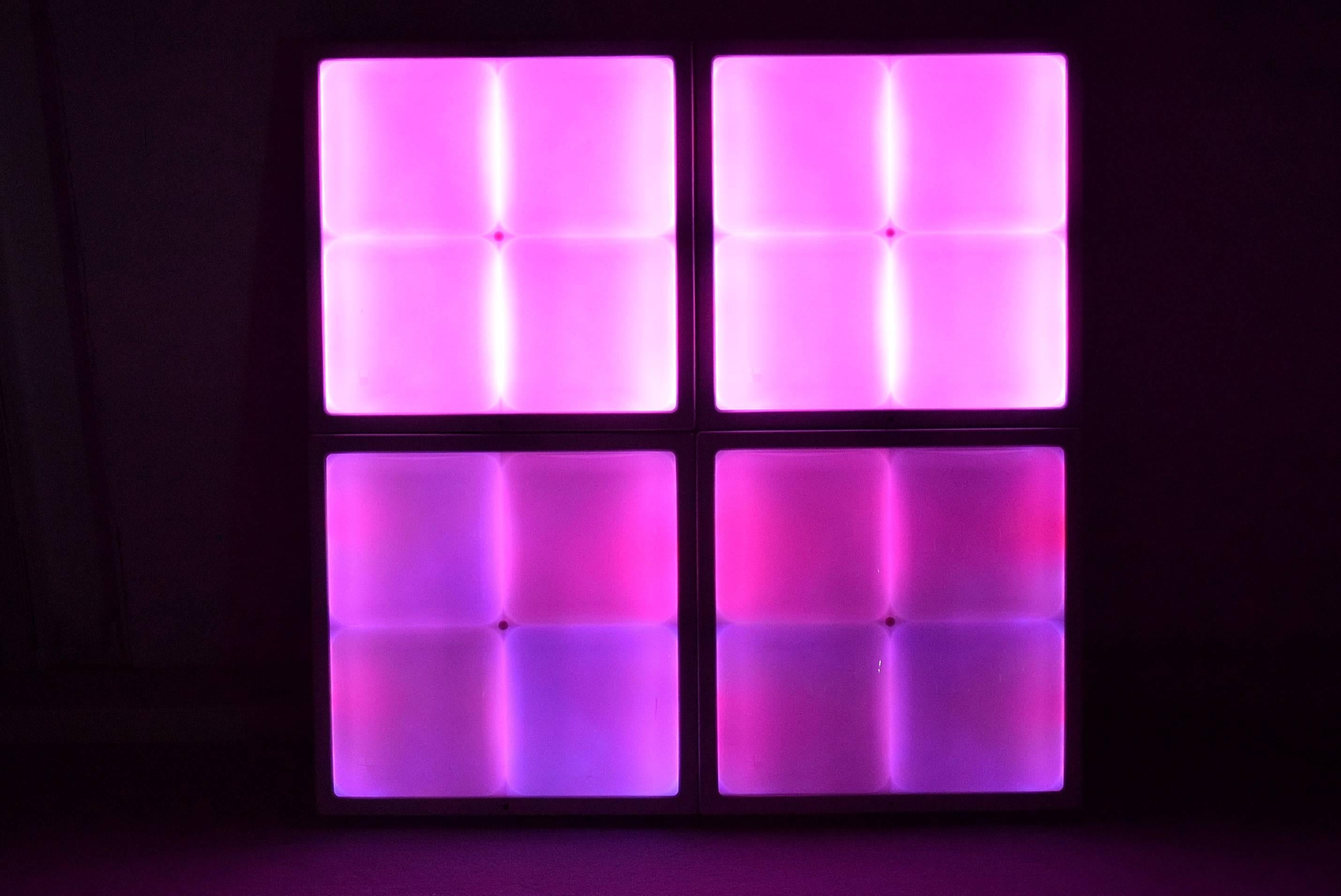 Mood light, 1990.

The mood light is an innovative medium which allows you to control different light scenarios with unique style. Utilizing a IR remote control, you have the possibility to compose your own light moods and changing color