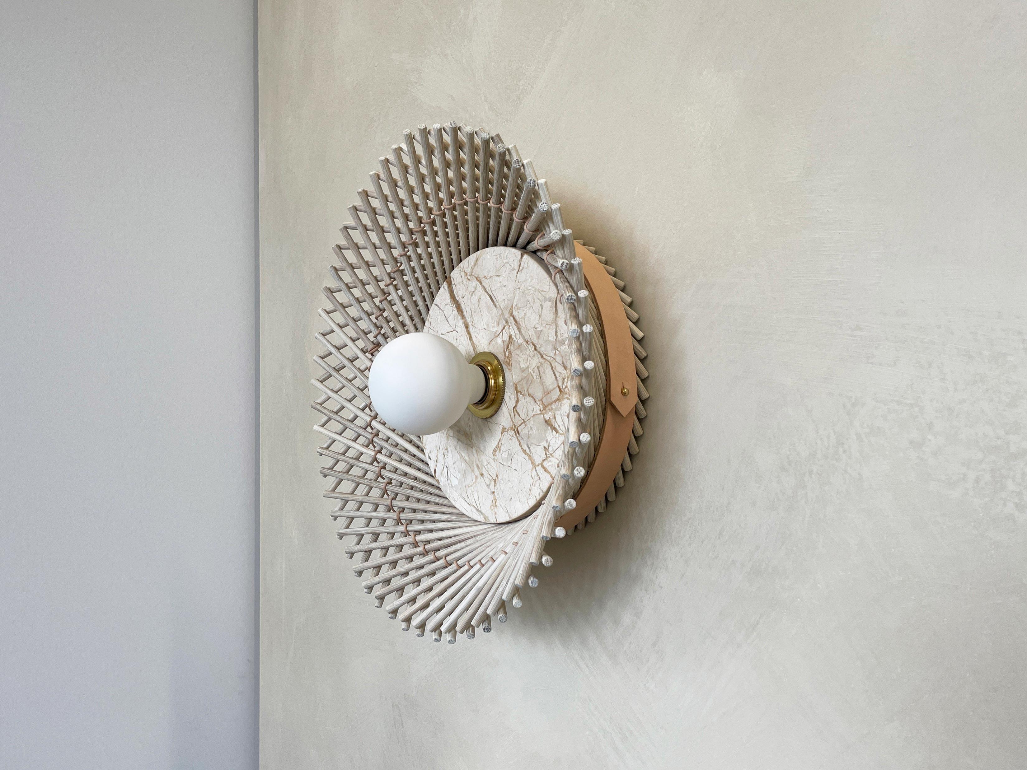 Other Mooda Bleached Maple Sconce 9 by INDO- For Sale