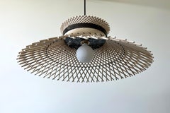 Mooda-Deckenleuchte 9 / Gebleichtes Eichenholz / Nero Marquina Marmor von INDO-