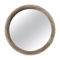 Mooda Maple Round Mirror 30' by INDO-