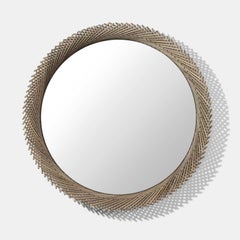 Mooda Maple Round Mirror 30' by INDO-
