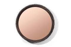 Mooda Oak Round Mirror 24´ by INDO-