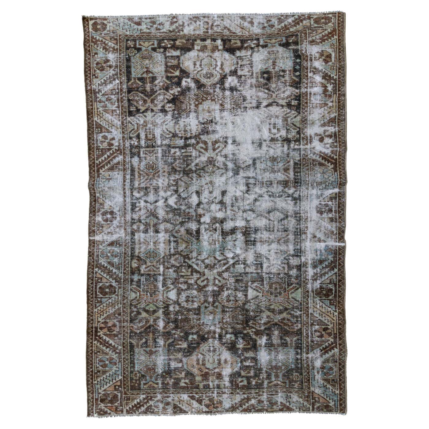 Moody Antique Persian Mahal Rug For Sale at 1stDibs