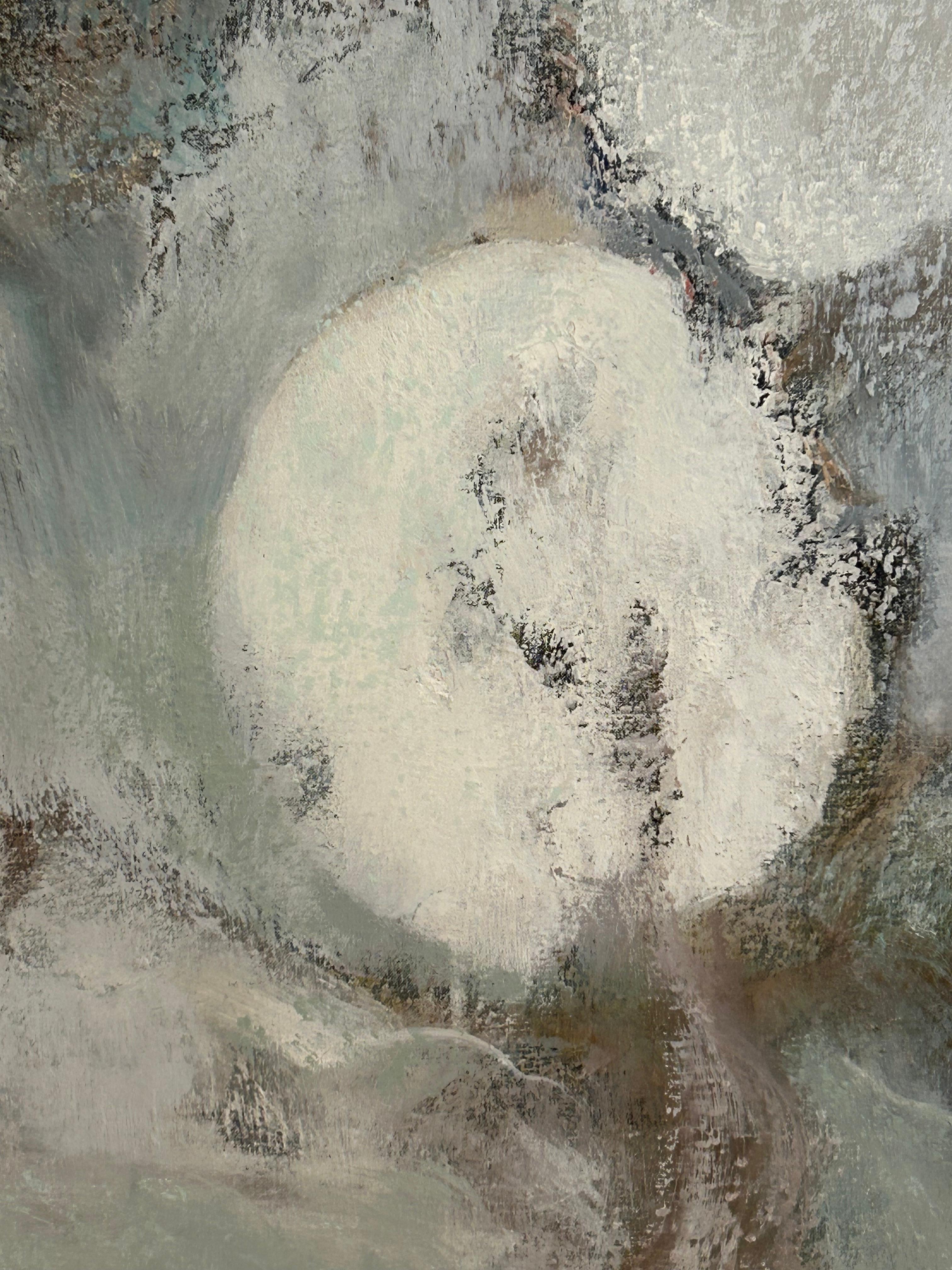 Modern Moody Original Painting “Spring Thaw” by Thomas George For Sale