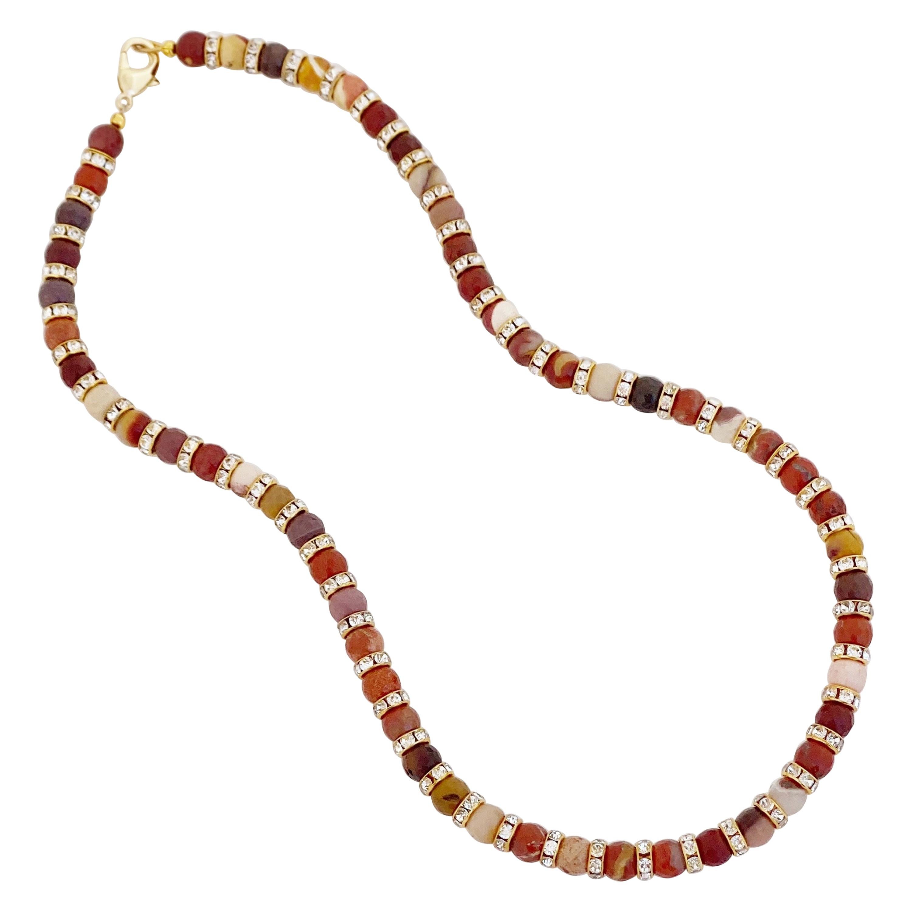 Mookaite Jasper Gemstone Necklace For Sale