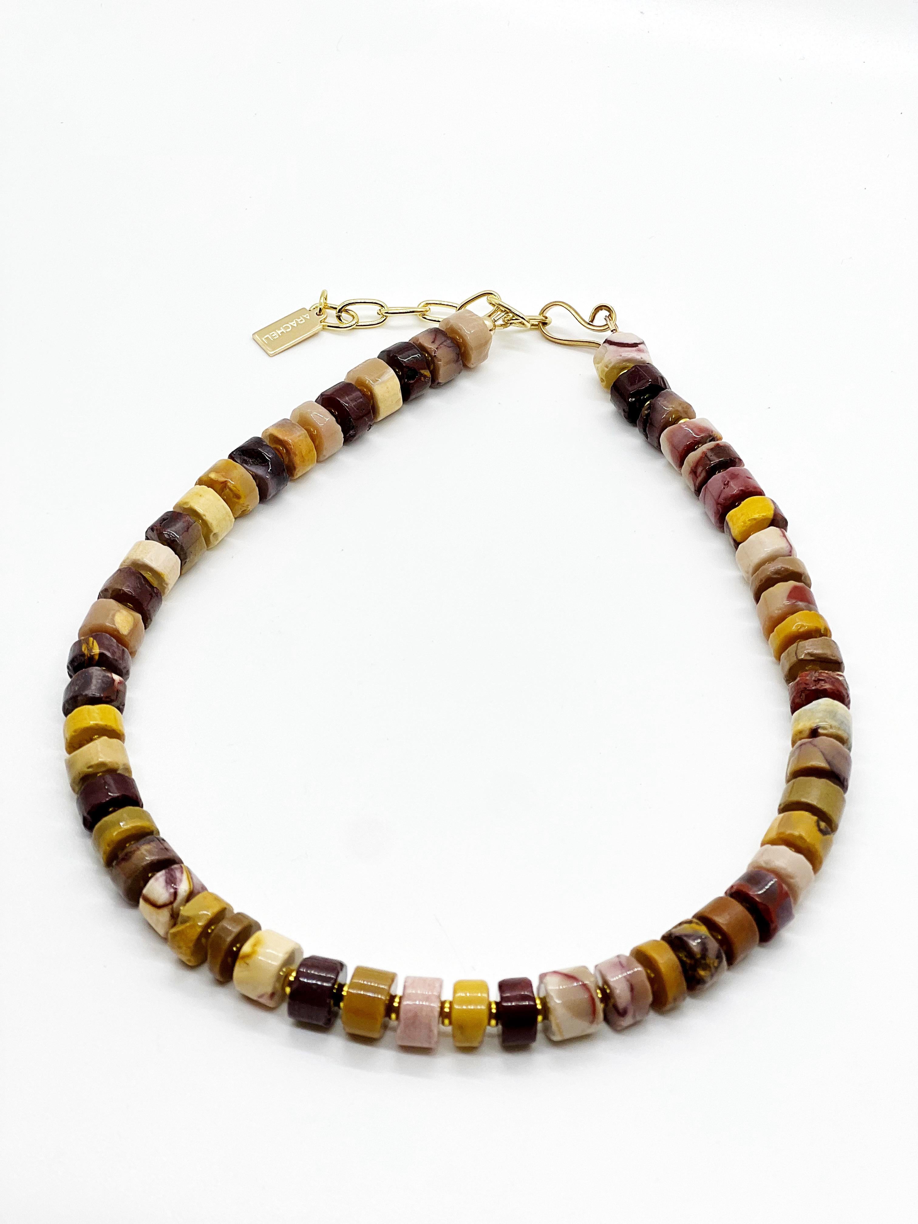 Contemporary Mookaite Jasper Semi-Precious Necklace