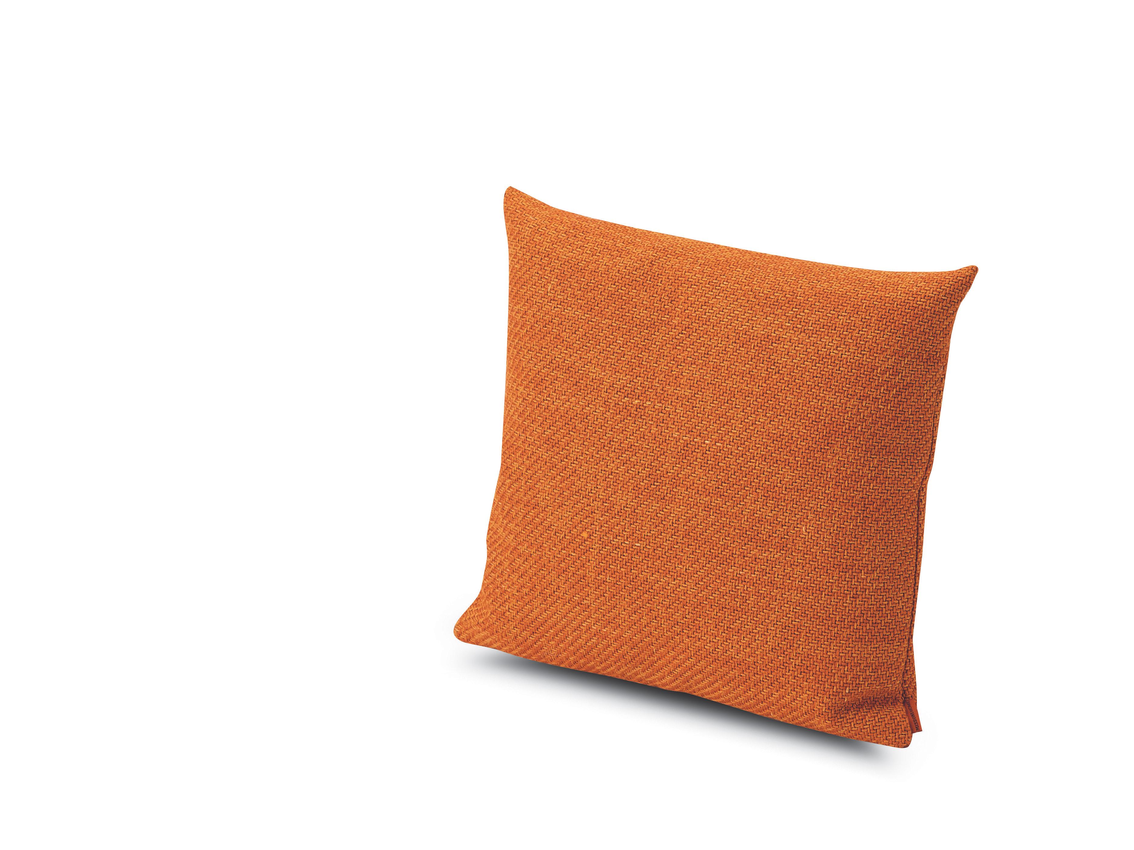 For Sale: Orange (1H4CU00782-T40) Moomba Small Yarn-Dyed Cushion in Jewel Tones by Missoni Home