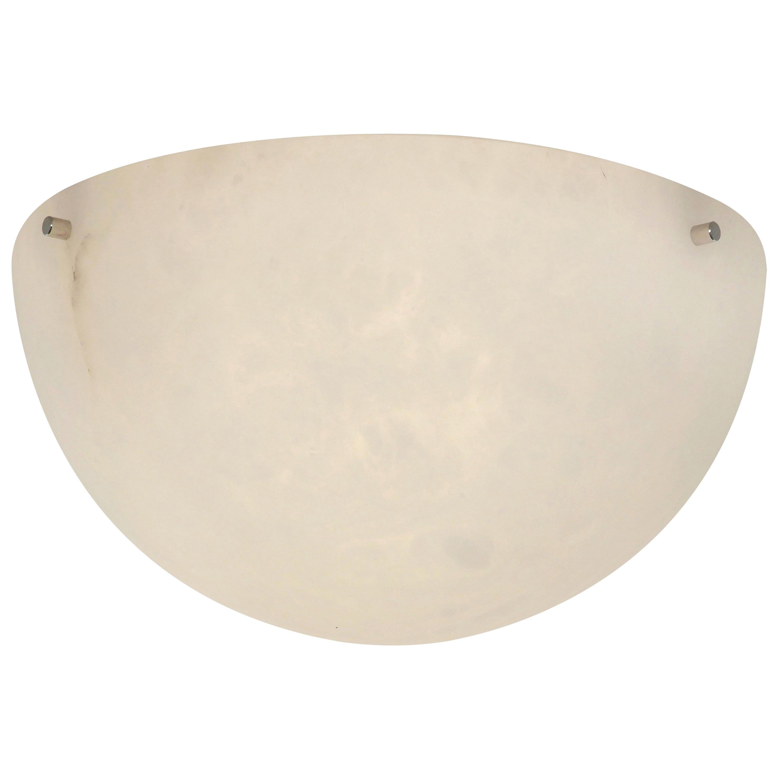 'Moon 4' Alabaster Ceiling or Wall Lamp in the Manner of Pierre Chareau