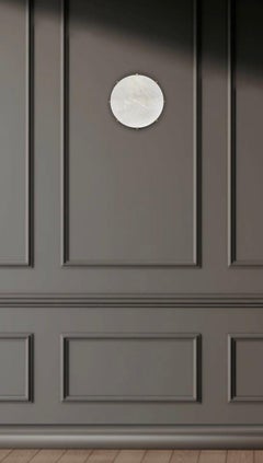 Lámpara de techo o pared de alabastro "Luna 8" de Denis De La Mesiere