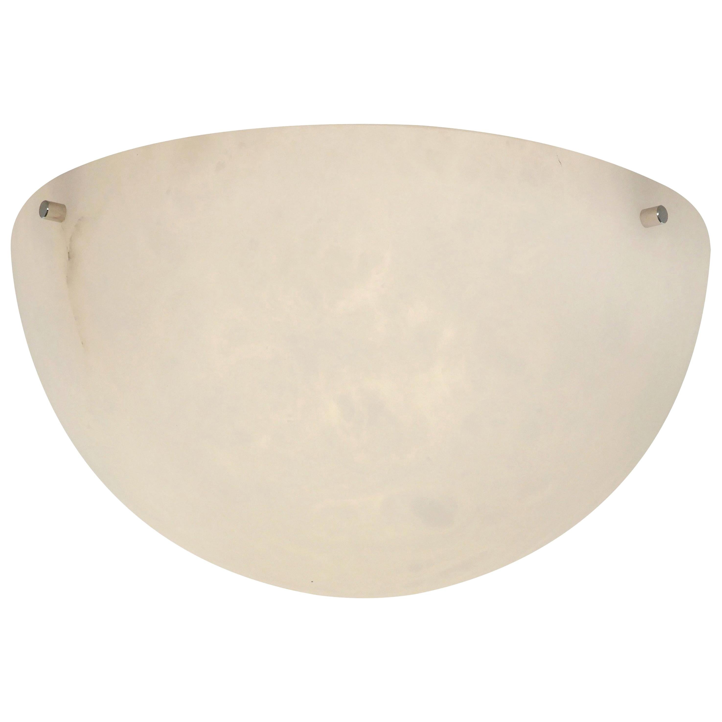 'Moon 4' Alabaster Ceiling or Wall Lamp in the Manner of Pierre Chareau For Sale