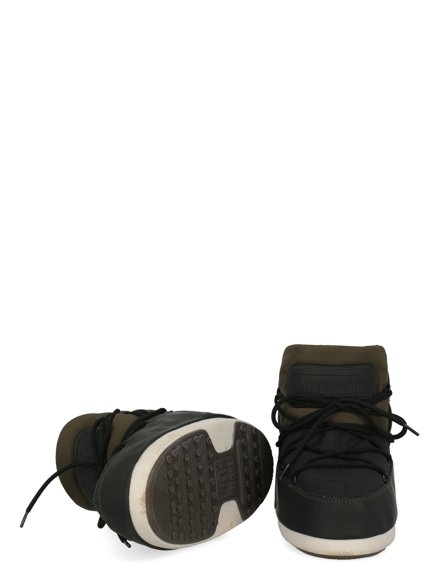 Women's Moon Boot Women Ankle boots Black, Khaki Synthetic Fibers EU 38 For Sale