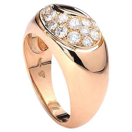 Moon Diamond Gold Ring For Sale