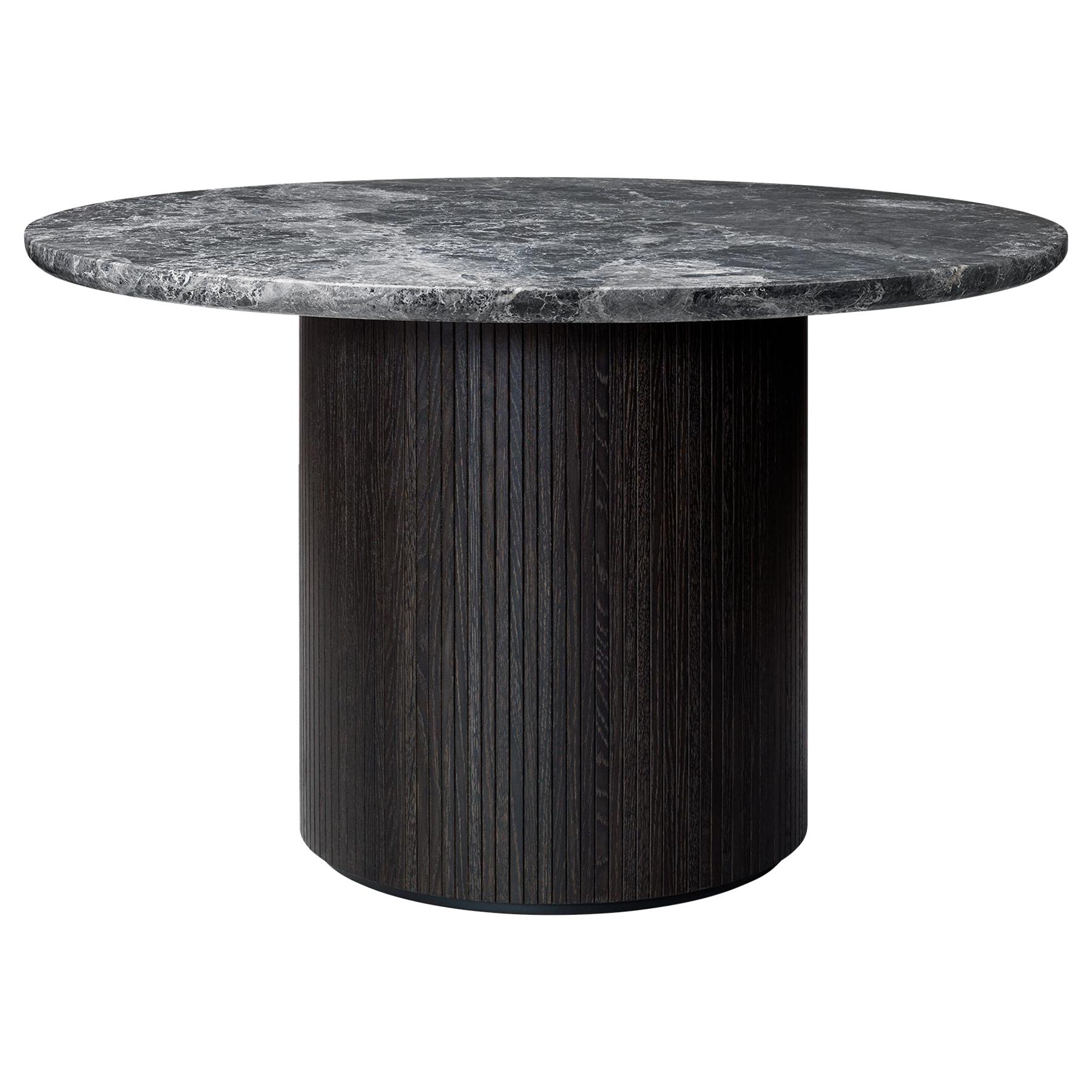 Moon Dining Table, Round, Marble Top, Medium For Sale