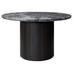 Moon Dining Table, Round, Marble Top, Medium