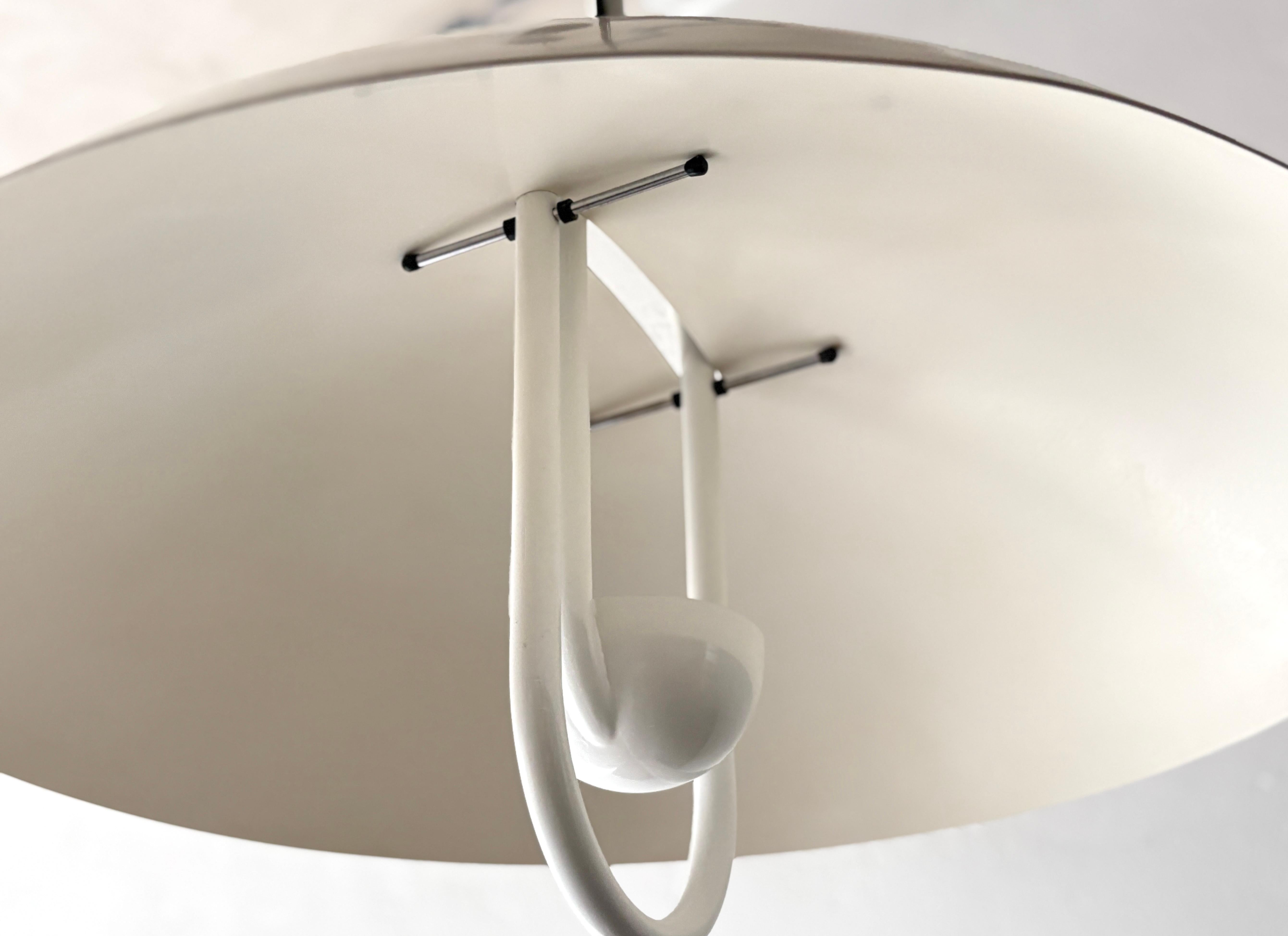 Italian Moon Dome counterweight lamp designed by Vico Magistretti for Elio Martinelli For Sale