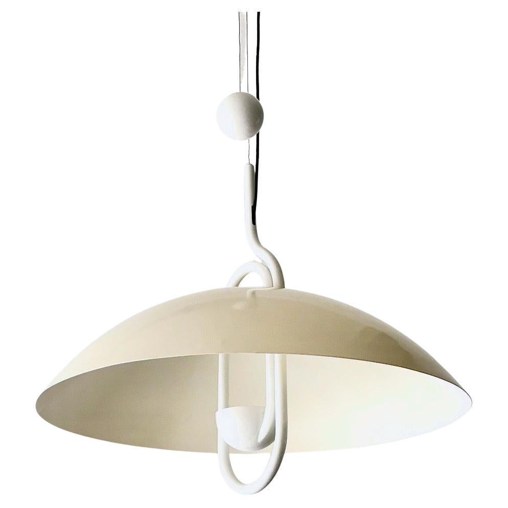 Moon Dome counterweight lamp designed by Vico Magistretti for Elio Martinelli For Sale
