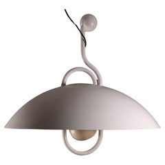 Moon Dome metal pendant lamp, Elio Martinelli for Martinelli Luce, circa 1980