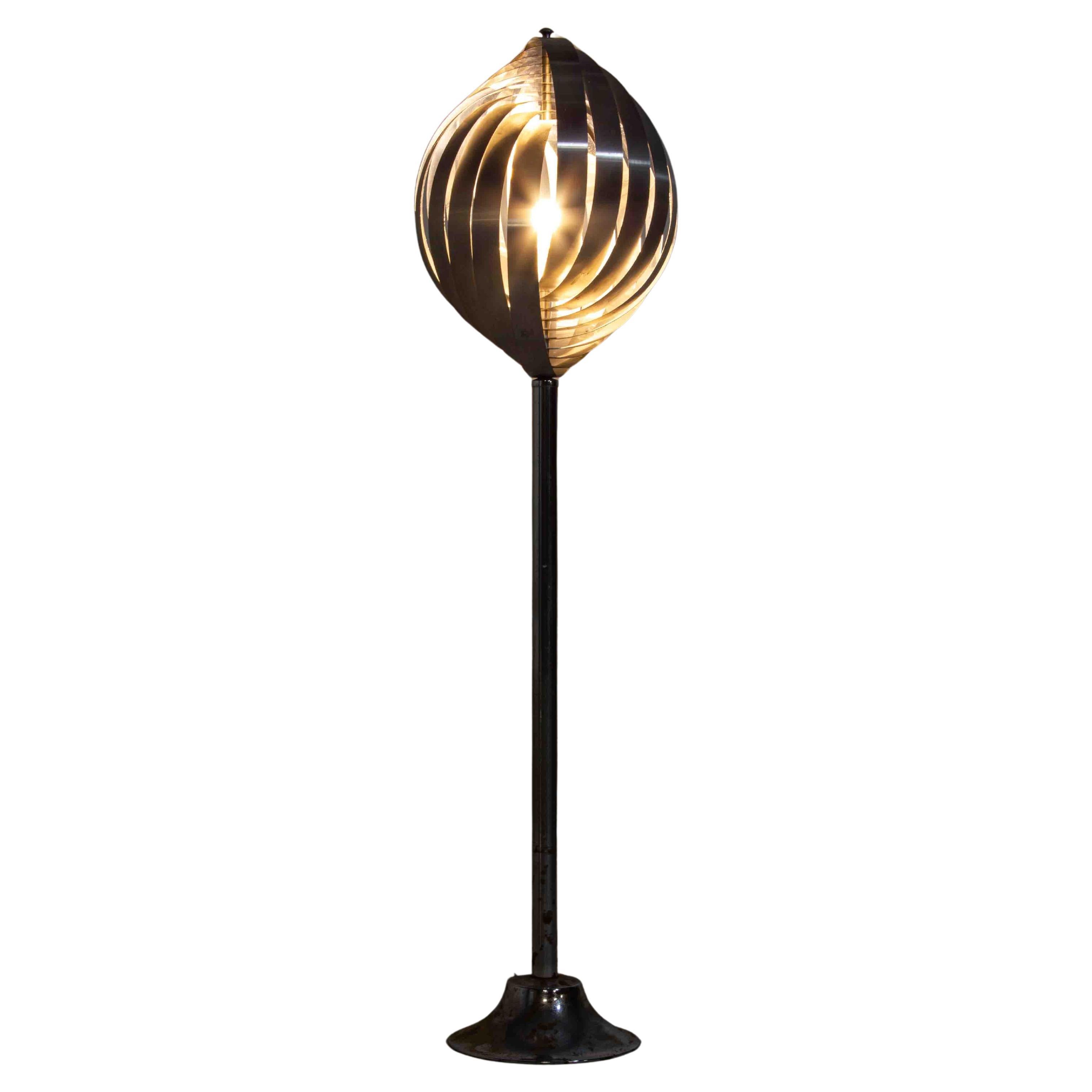 "Moon" Floor Lamp by Henri Mathieu, France 1970s