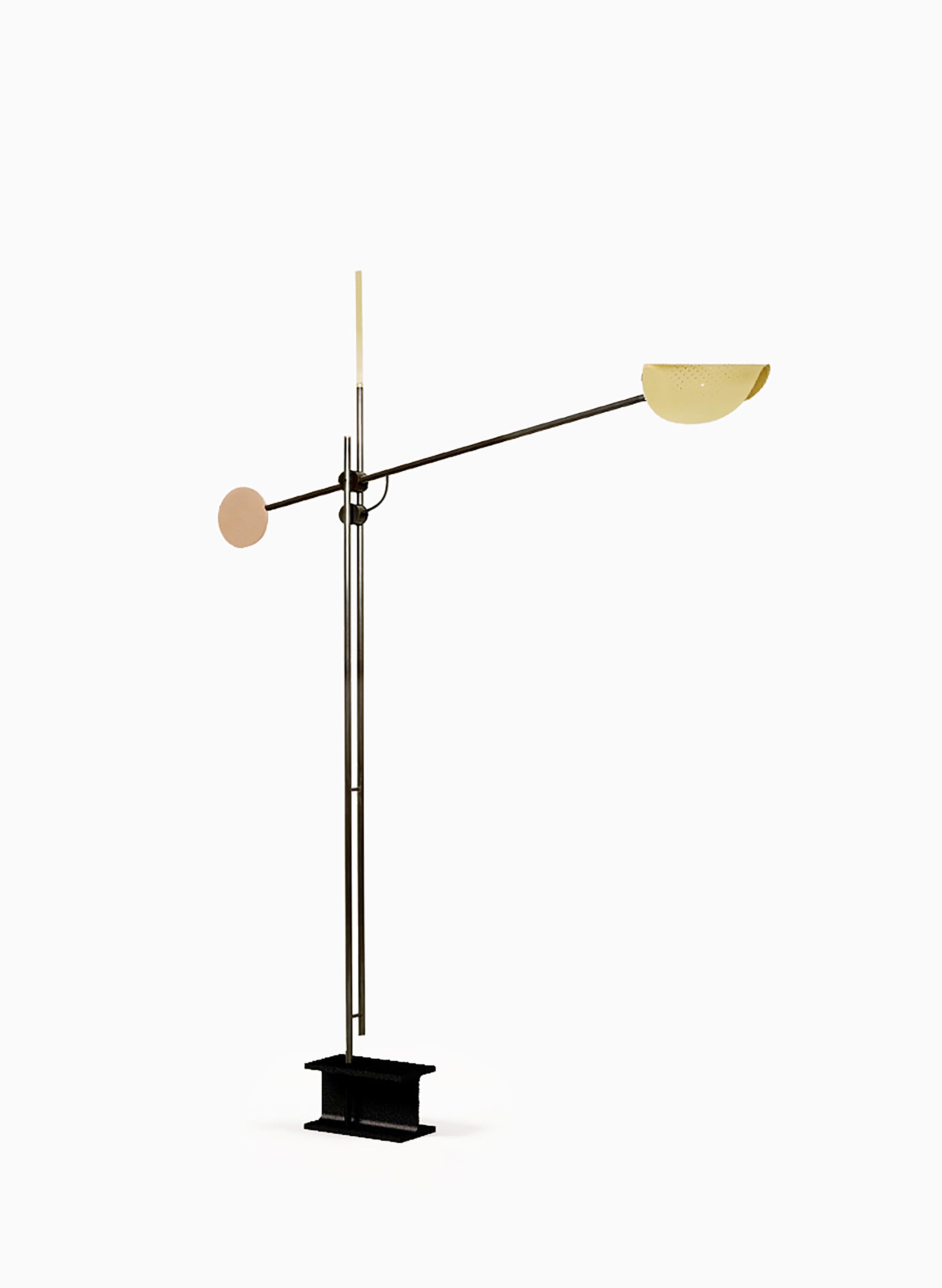 French Moon Floor Lamp by SB26 For Sale