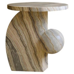 Moon Galassia Marble Side Table by Marsica Fossati