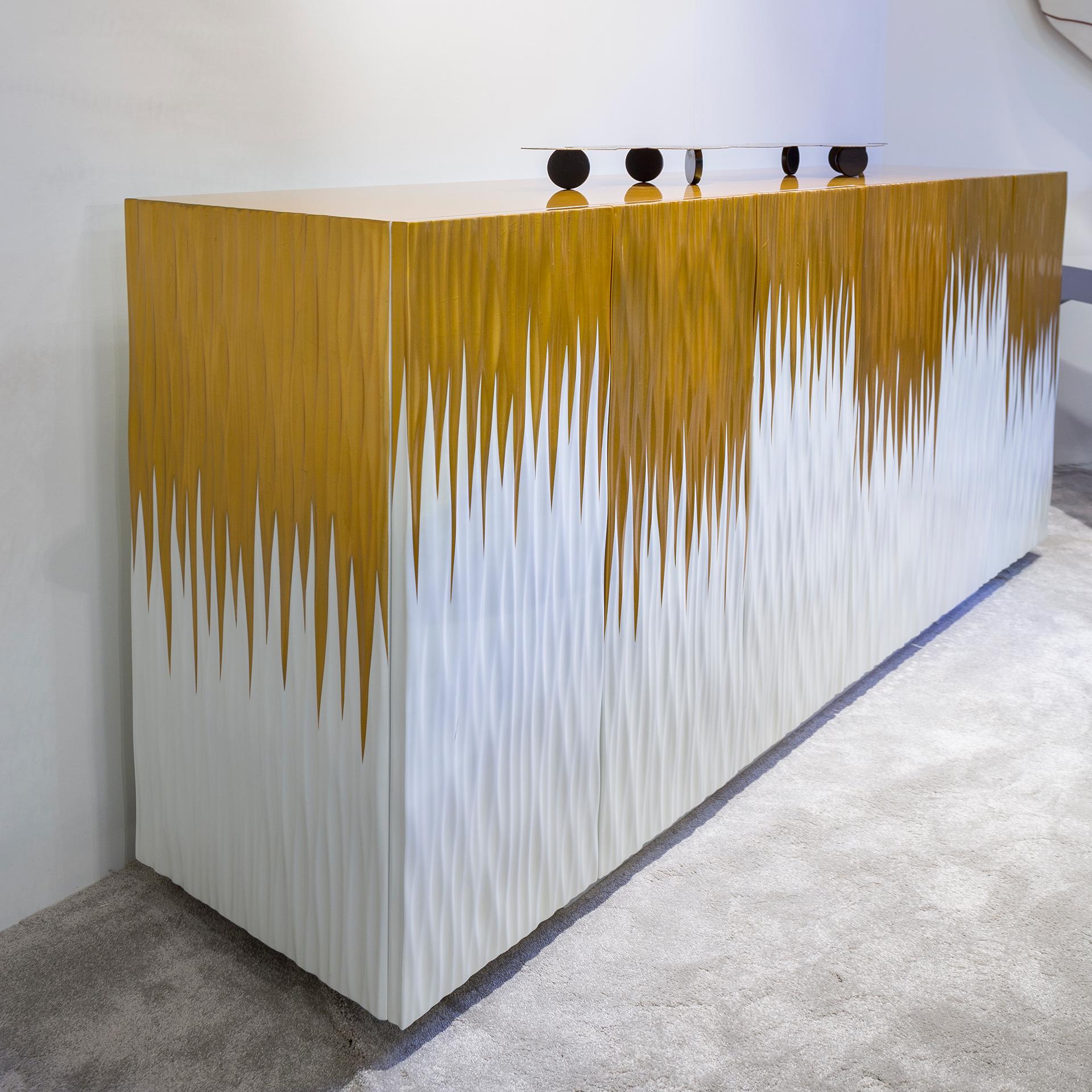 Moon Gold Contemporary and Customizable Sideboard by Luísa Peixoto For Sale 2