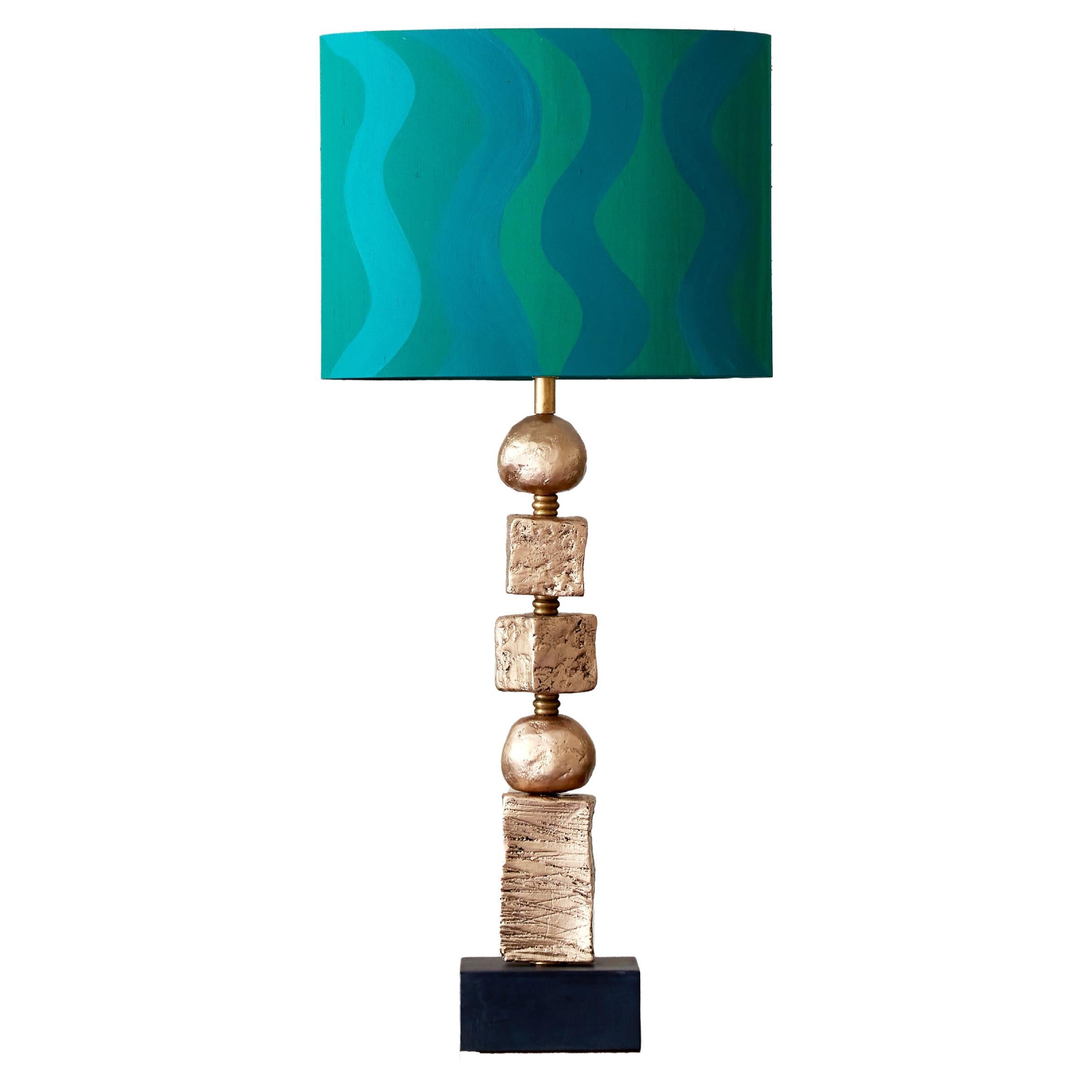 Lampe de bureau Moon Gold, en bas, par Margit Wittig en vente
