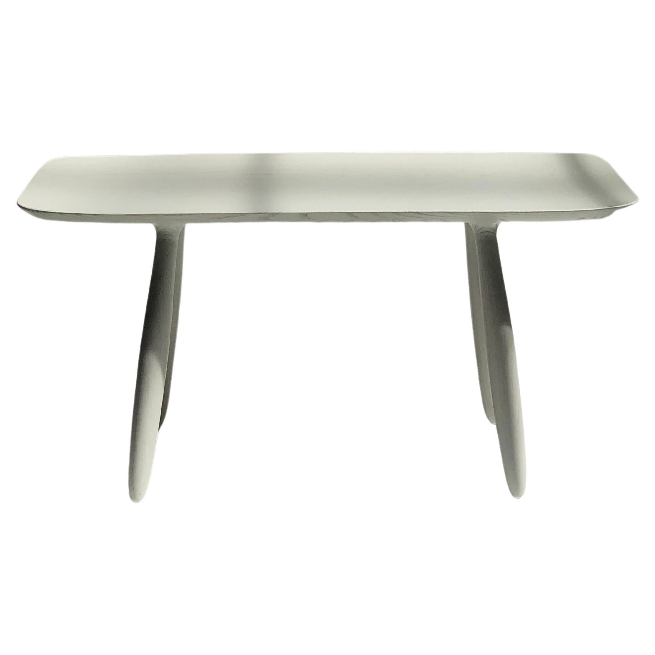 Moon Grey Stained Ash Daiku Bench 90 by Victoria Magniant For Sale