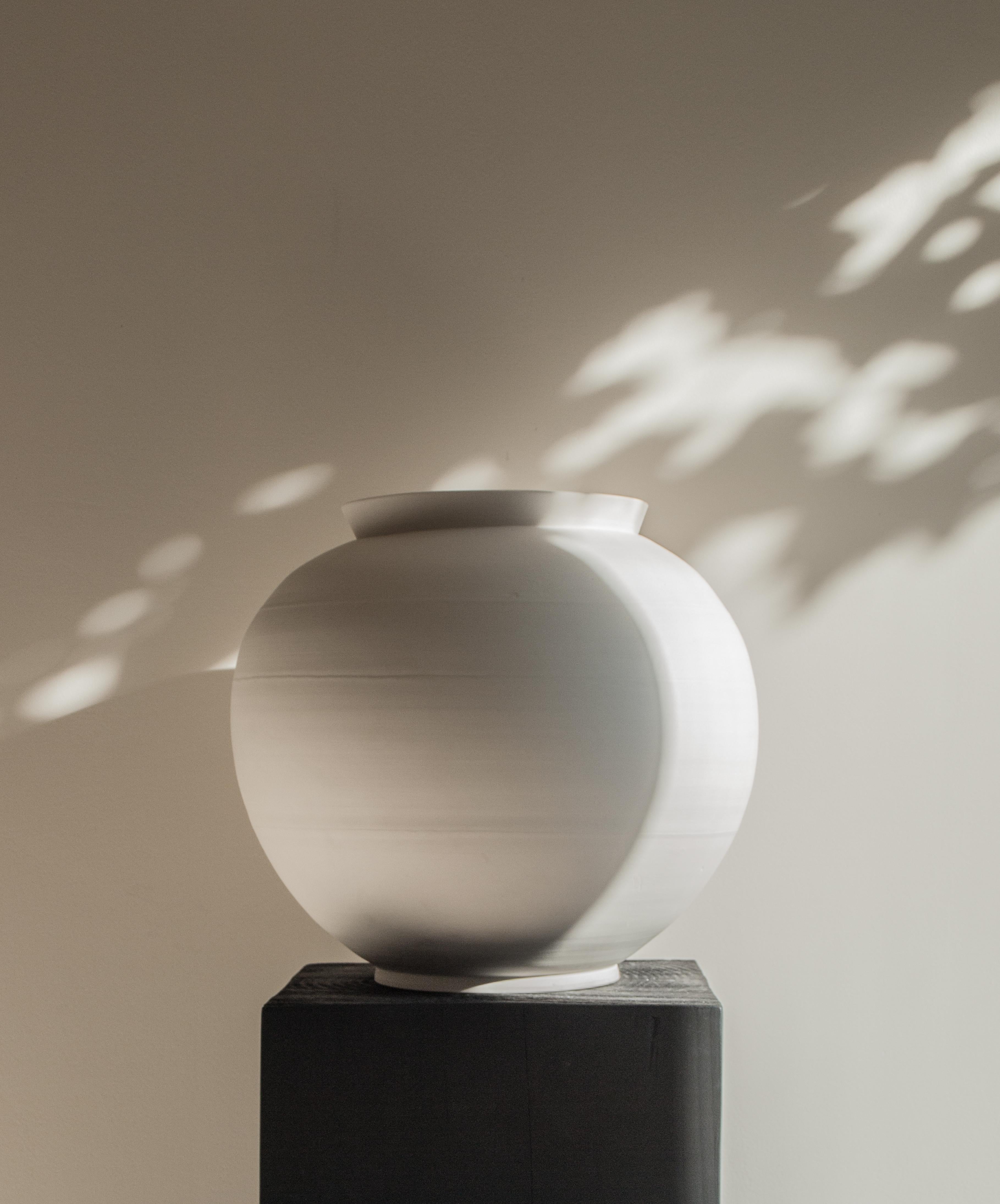 Ceramic Moon Jar by Bicci De' Medici Studio For Sale