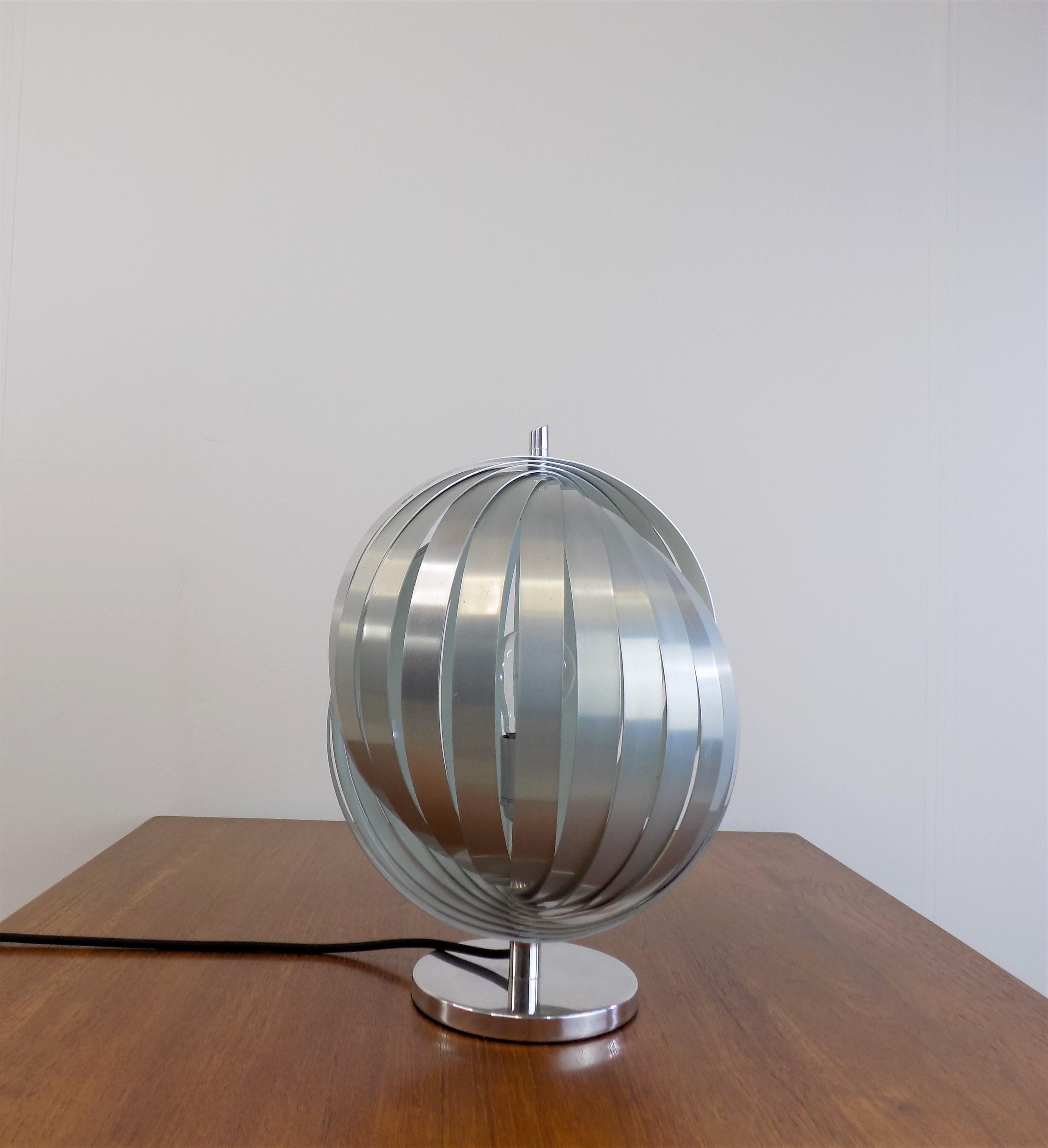 French Moon Lamp by Henri Mathieu  For Sale