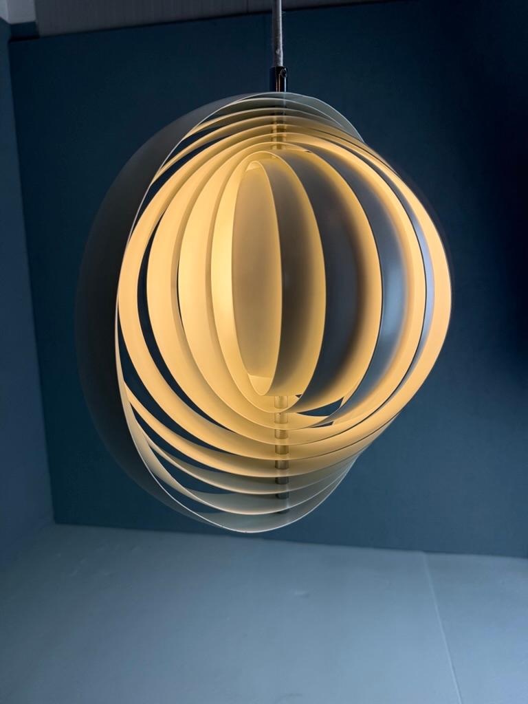 Moon lamp Verner Panton powder coated metal - 34cm signed Denmark In Good Condition In The Hague, NL