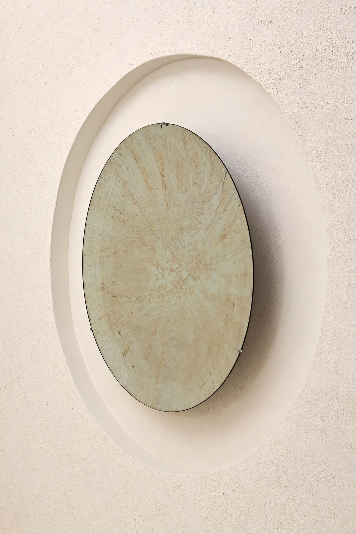 Post-Modern Moon Light Contemporary Sculptural Mirror by Homa For Sale