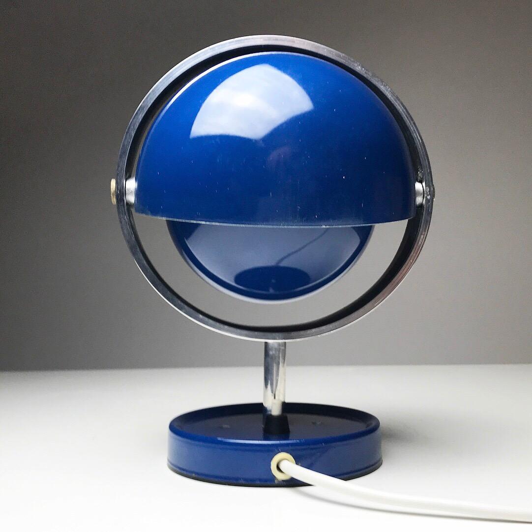 Scandinavian Modern Moon Light table lamp by Brylle and Jakobsen for Quality System, Denmark 1960s 