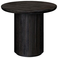 Moon Lounge Table, Round, Wood Top