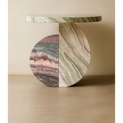 Moon Mars Marble Side Table by Marsica Fossati