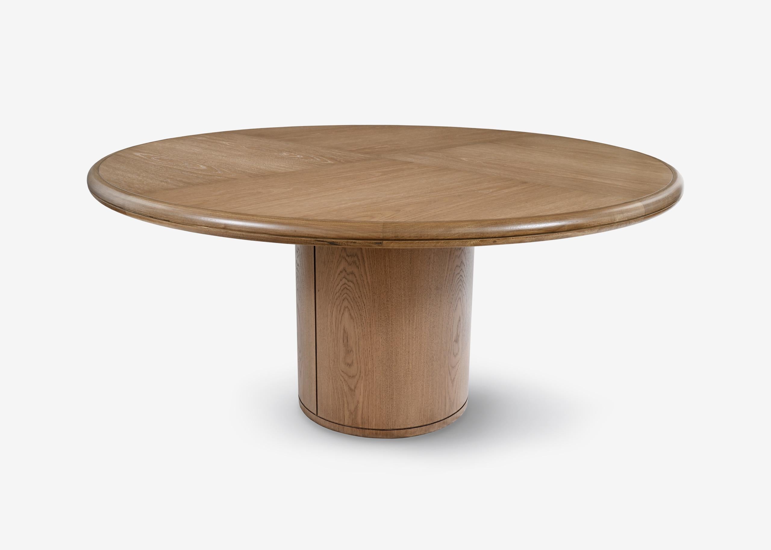 Moon oak round table signed by Buket Hoscan Bazman
Dimensions: Ø 160 x 75 CM
Material: Sandblasted oak 

Buket Hoscan Bazman was born in Izmir, Turkey, in 1989. Graduated at the Isik University and after few years of working in the industry, she