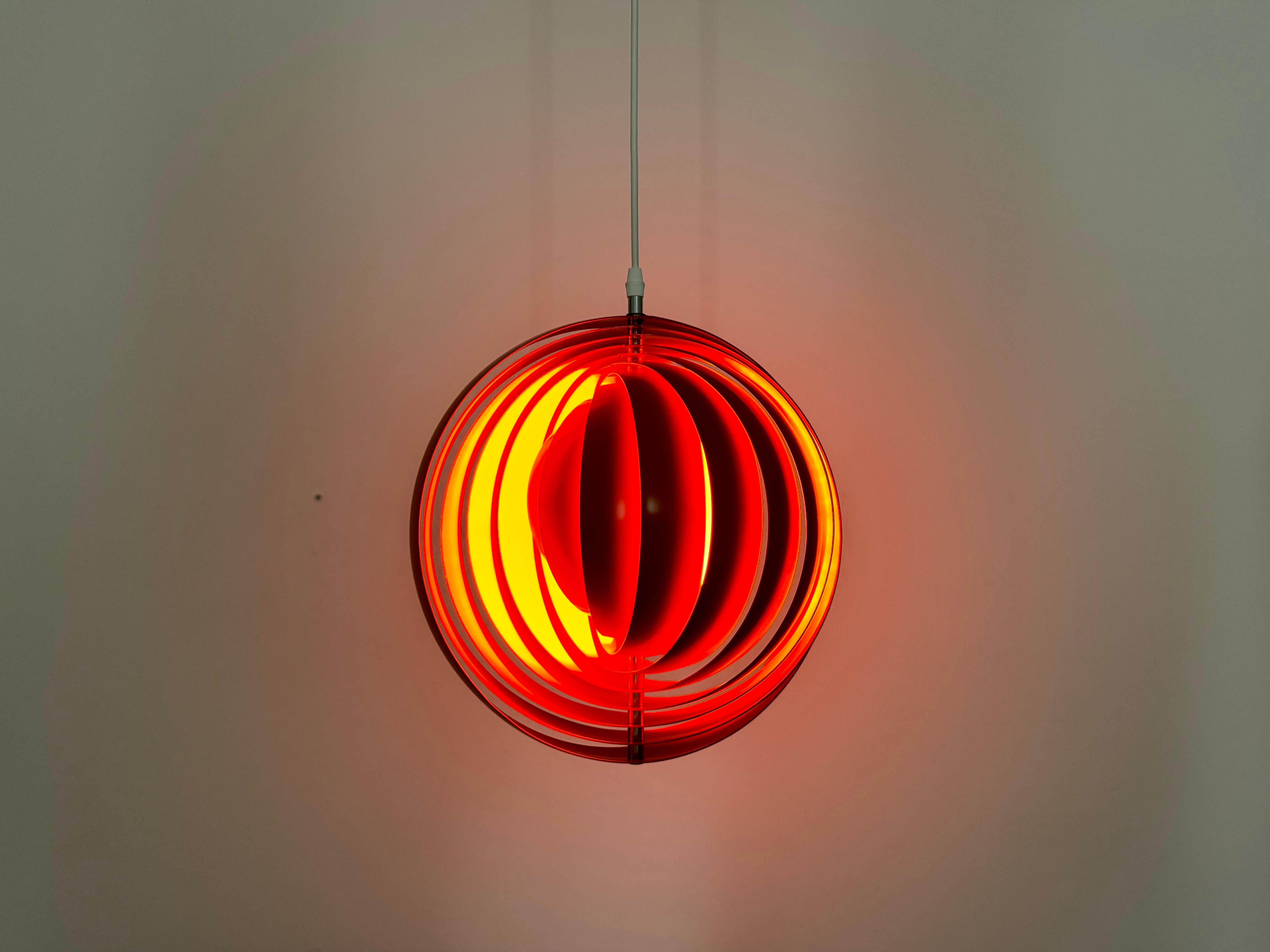 Moon Pendant Lamp by Verner Panton For Sale 2