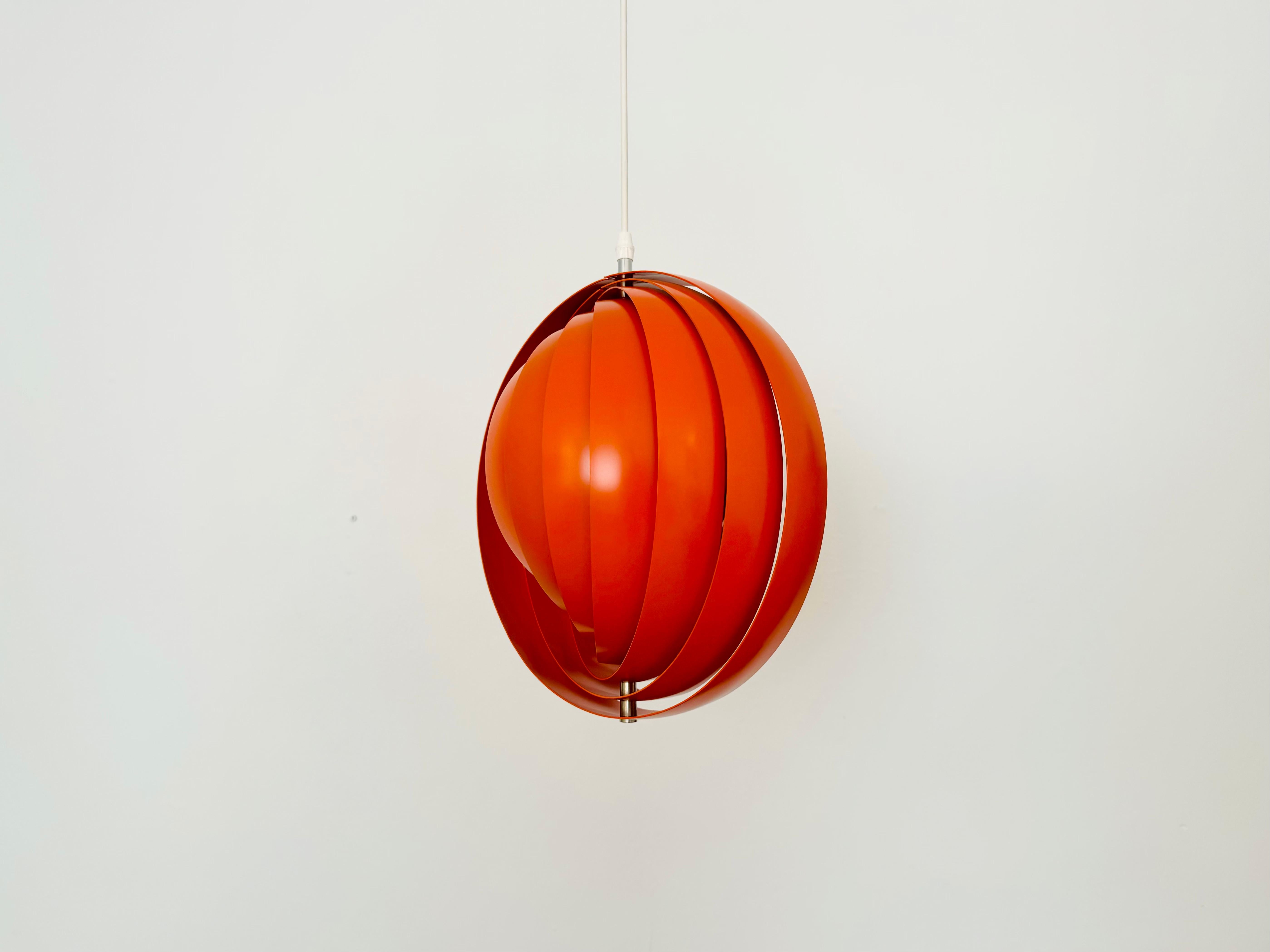 Scandinavian Modern Moon Pendant Lamp by Verner Panton For Sale